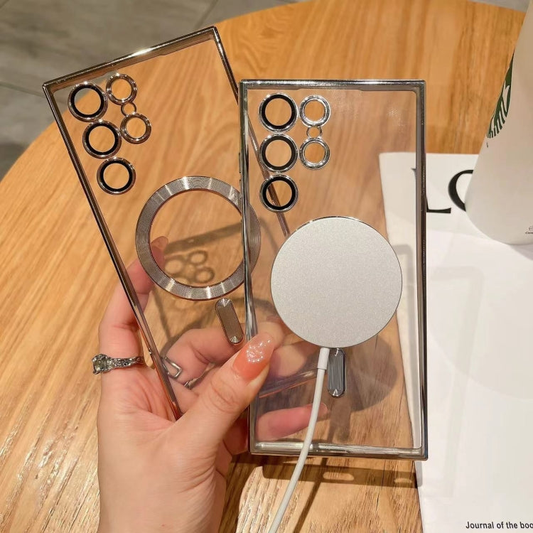 For Samsung Galaxy S22 5G MagSafe Electroplating TPU Phone Case(Gold) - Galaxy S22 5G Cases by PMC TechLife | Online Shopping South Africa | PMC TechLife