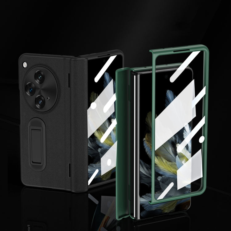 For OPPO Find N3 Integrated Folding Hinge Leather Phone Case, No Pen(Black) - OPPO Cases by PMC TechLife | Online Shopping South Africa | PMC TechLife | Buy Now Pay Later Mobicred