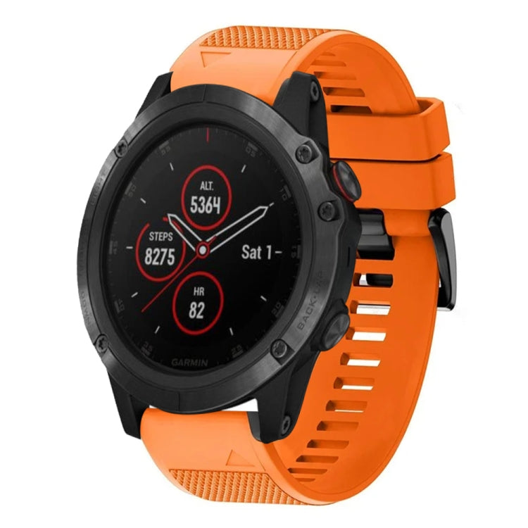 Compatible with Garmin Fenix 5X Plus 26mm Quick Release Silicone Watch Band(Orange) - free shipping - PMC TechLife - Order now!