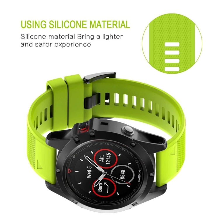 Compatible with Garmin Compatible witherunner 955 22mm Quick Release Silicone Watch Band(Lime Green) - free shipping - PMC TechLife - Order now!