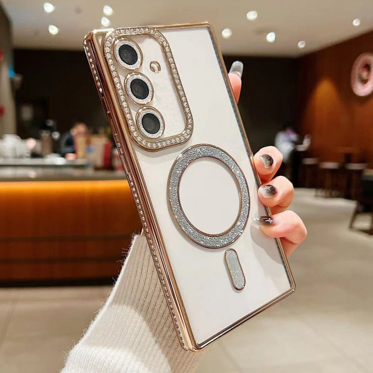 For Samsung Galaxy S24+ 5G Diamond Gradient Plated MagSafe TPU Phone Case(Gold) - free shipping - PMC TechLife - Order now!