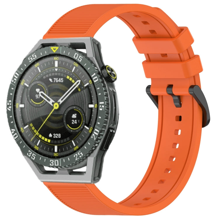 For Huawei Watch GT3 SE 22mm Textured Silicone Solid Color Watch Band(Orange) - Watch Bands by PMC TechLife | Online Shopping South Africa | PMC TechLife | Buy Now Pay Later Mobicred
