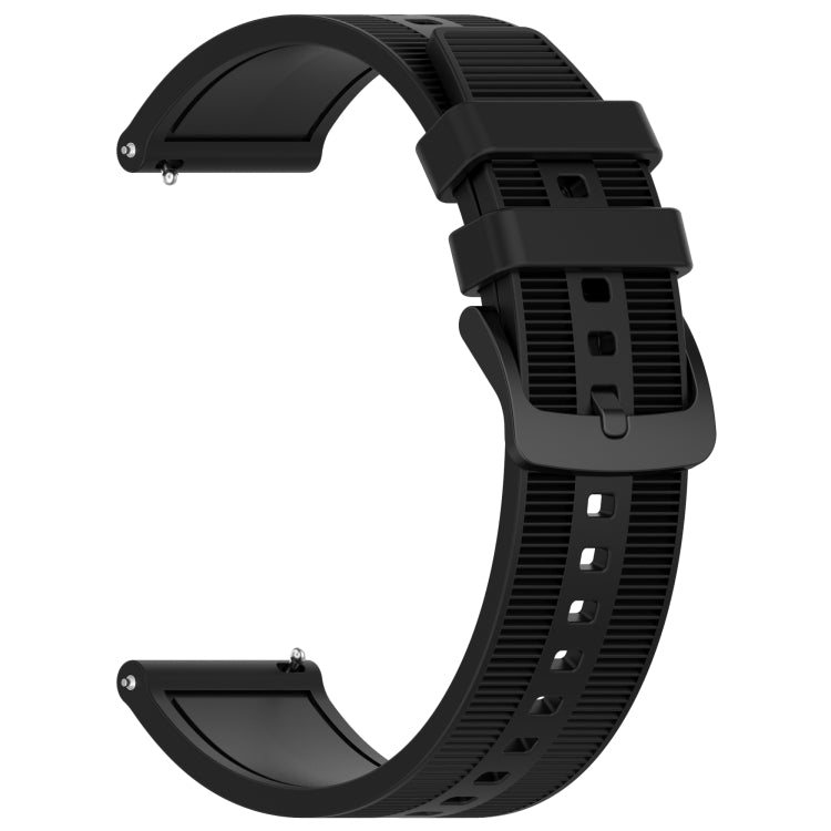 For Huawei Watch GT Runner 22mm Textured Silicone Solid Color Watch Band(Black) - Watch Bands by PMC TechLife | Online Shopping South Africa | PMC TechLife