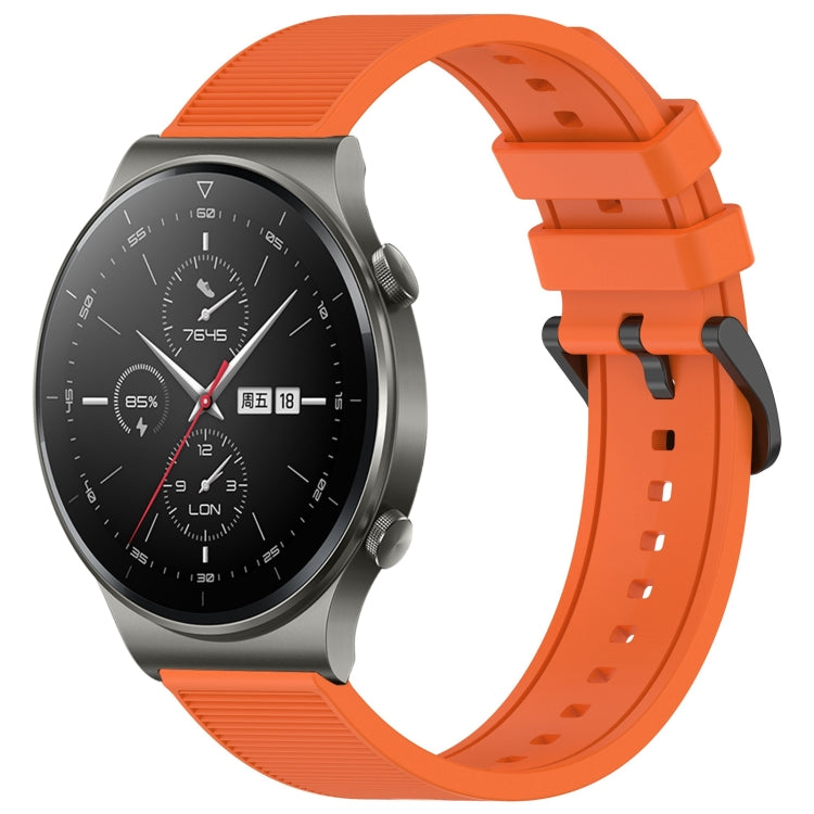 For Huawei GT2 Pro 22mm Textured Silicone Solid Color Watch Band(Orange) - free shipping - PMC TechLife - Order now!