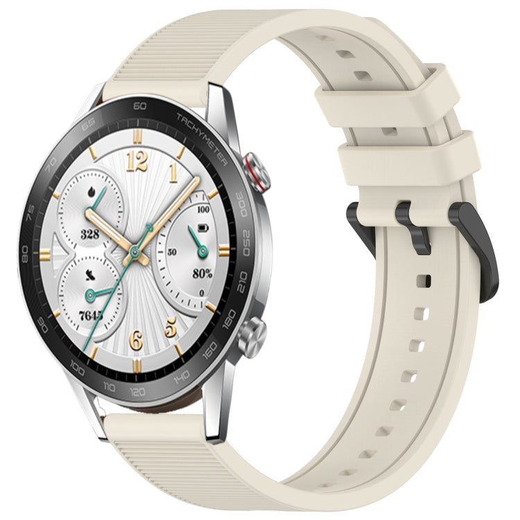 For Honor Watch GS 3i 22mm Textured Silicone Solid Color Watch Band(Starlight) - Watch Bands by PMC TechLife | Online Shopping South Africa | PMC TechLife