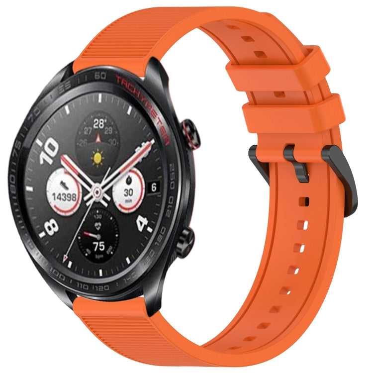 For Honor Watch Dream 22mm Textured Silicone Solid Color Watch Band(Orange) - Watch Bands by PMC TechLife | Online Shopping South Africa | PMC TechLife | Buy Now Pay Later Mobicred