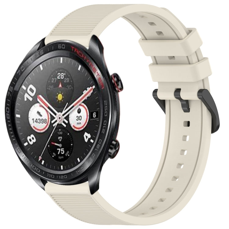 For Honor Watch Dream 22mm Textured Silicone Solid Color Watch Band(Starlight) - Watch Bands by PMC TechLife | Online Shopping South Africa | PMC TechLife