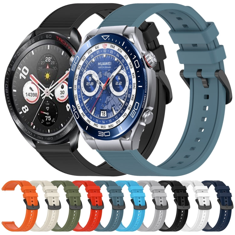 For Huawei Watch 4 Pro 22mm Textured Silicone Solid Color Watch Band(Starlight) - Watch Bands by PMC TechLife | Online Shopping South Africa | PMC TechLife