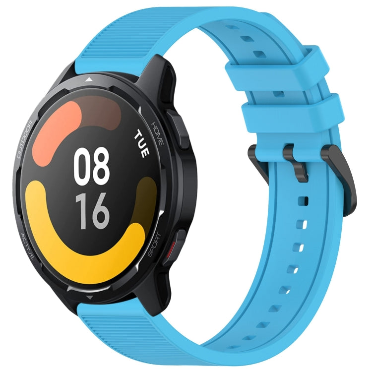 For Xiaomi Watch S1 Active 22mm Textured Silicone Solid Color Watch Band(Sky Blue) - free shipping - PMC TechLife - Order now!
