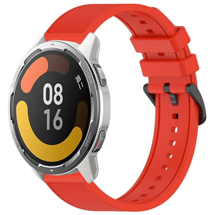 For Xiaomi MI Watch Color 2 22mm Textured Silicone Solid Color Watch Band(Red) - free shipping - PMC TechLife - Order now!