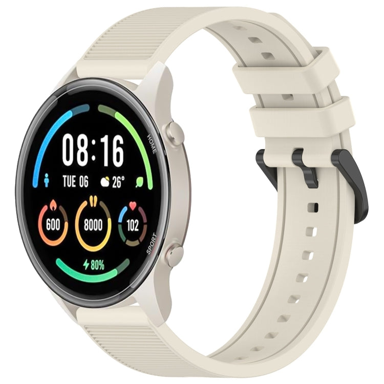 For Xiaomi MI Watch Sport 22mm Textured Silicone Solid Color Watch Band(Starlight) - free shipping - PMC TechLife - Order now!