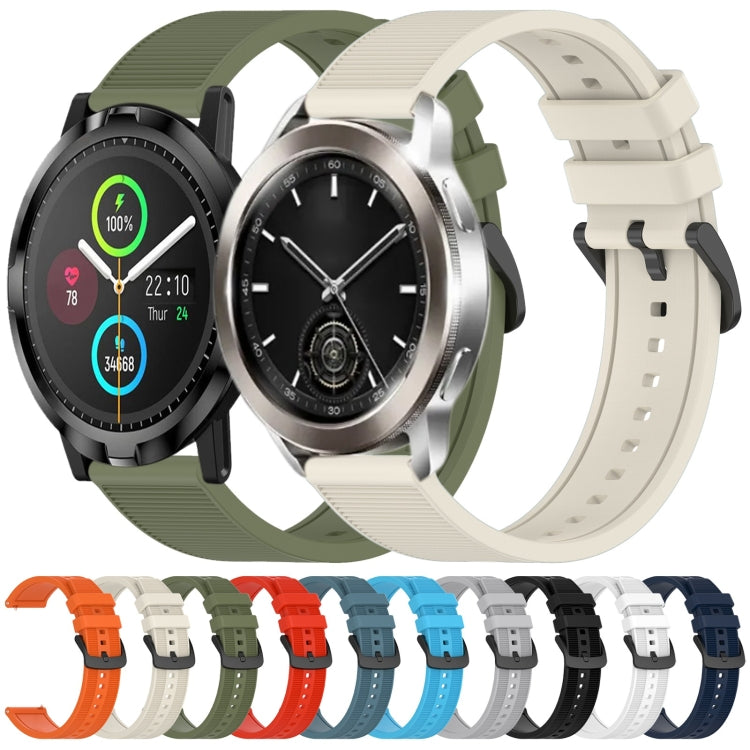 For Xiaomi MI Watch Color 22mm Textured Silicone Solid Color Watch Band(Red) - Watch Bands by PMC TechLife | Online Shopping South Africa | PMC TechLife | Buy Now Pay Later Mobicred