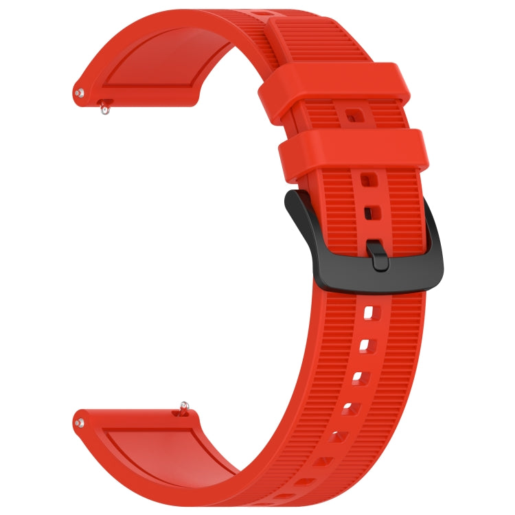 For Samsung Galaxy Watch3 45mm 22mm Textured Silicone Solid Color Watch Band(Red) - free shipping - PMC TechLife - Order now!