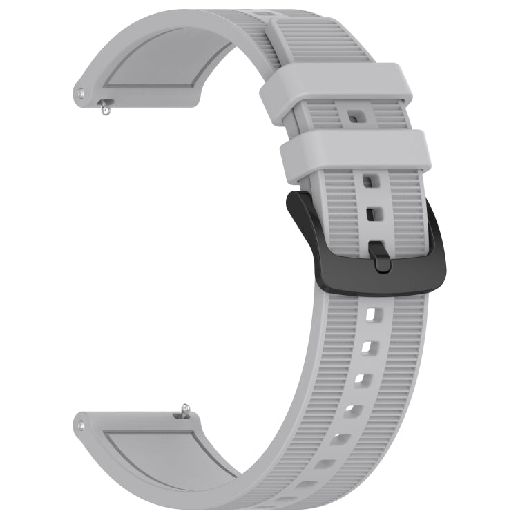 For Samsung Galaxy Watch3 45mm 22mm Textured Silicone Solid Color Watch Band(Grey) - free shipping - PMC TechLife - Order now!
