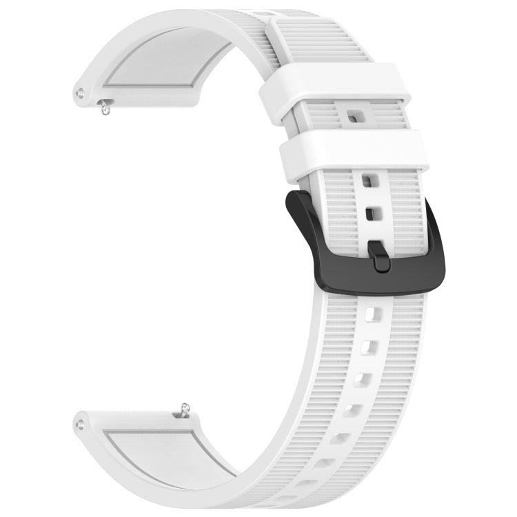 For Samsung Galaxy Watch 46mm 22mm Textured Silicone Solid Color Watch Band(White) - free shipping - PMC TechLife - Order now!
