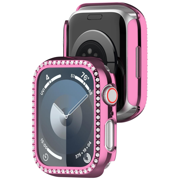 For Apple Watch SE 2023 44mm Diamond Hollow PC Watch Case(Pink) - free shipping - PMC TechLife - Order now!
