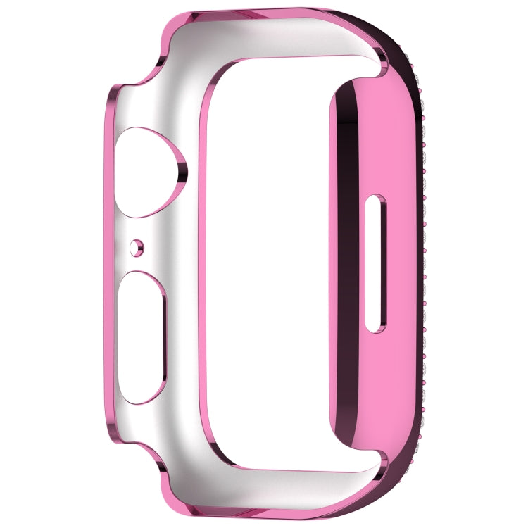 For Apple Watch SE 2023 44mm Diamond Hollow PC Watch Case(Pink) - free shipping - PMC TechLife - Order now!