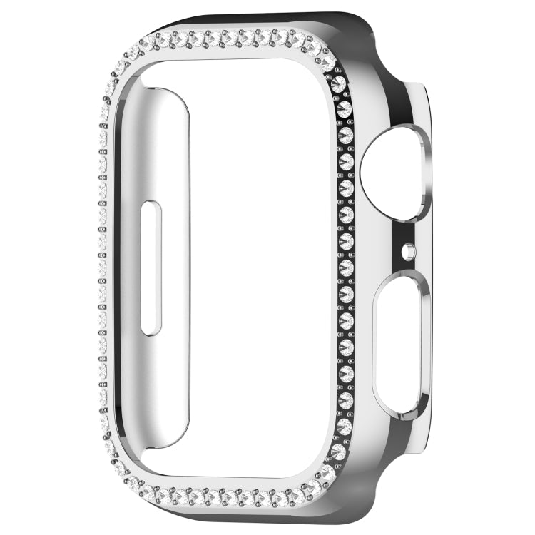 For Apple Watch Series 7 41mm Diamond Hollow PC Watch Case(Silver) - free shipping - PMC TechLife - Order now!