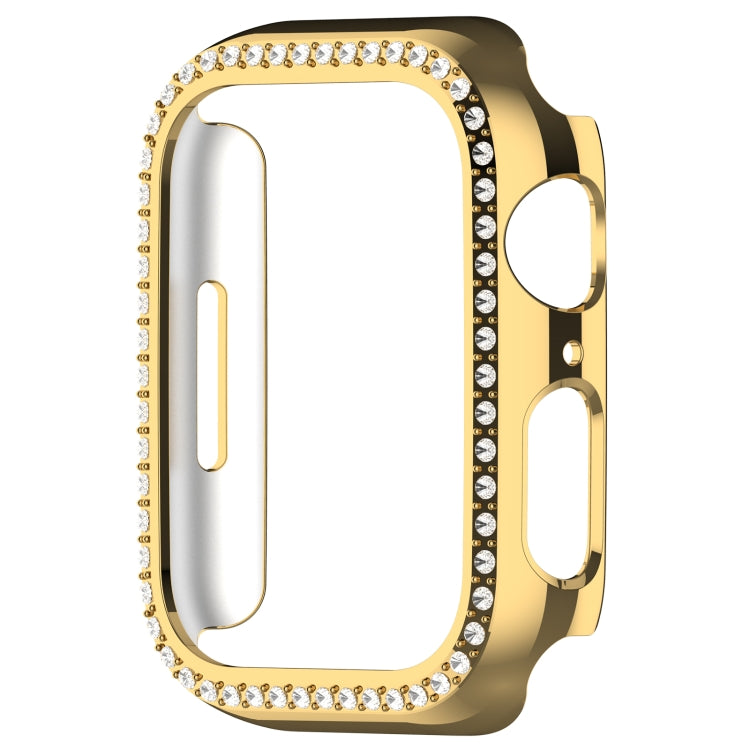 For Apple Watch Series 7 41mm Diamond Hollow PC Watch Case(Gold) - free shipping - PMC TechLife - Order now!