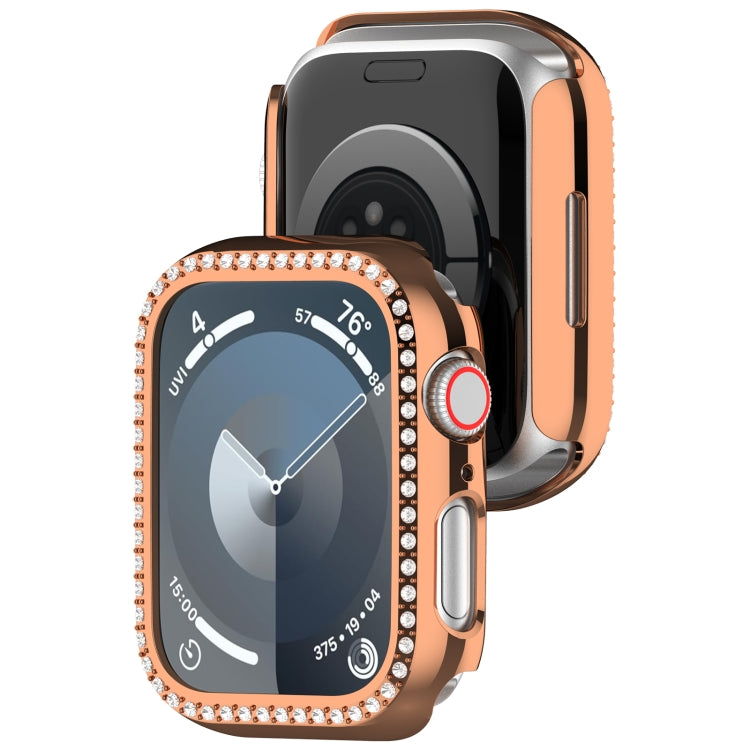 For Apple Watch Series 7 41mm Diamond Hollow PC Watch Case(Rose Gold) - free shipping - PMC TechLife - Order now!