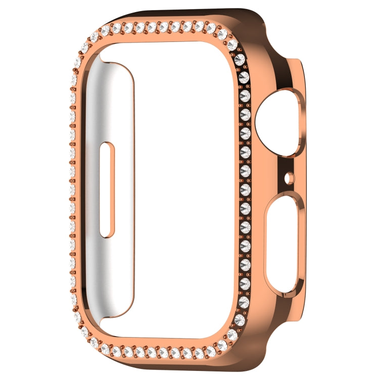 For Apple Watch Series 7 41mm Diamond Hollow PC Watch Case(Rose Gold) - free shipping - PMC TechLife - Order now!