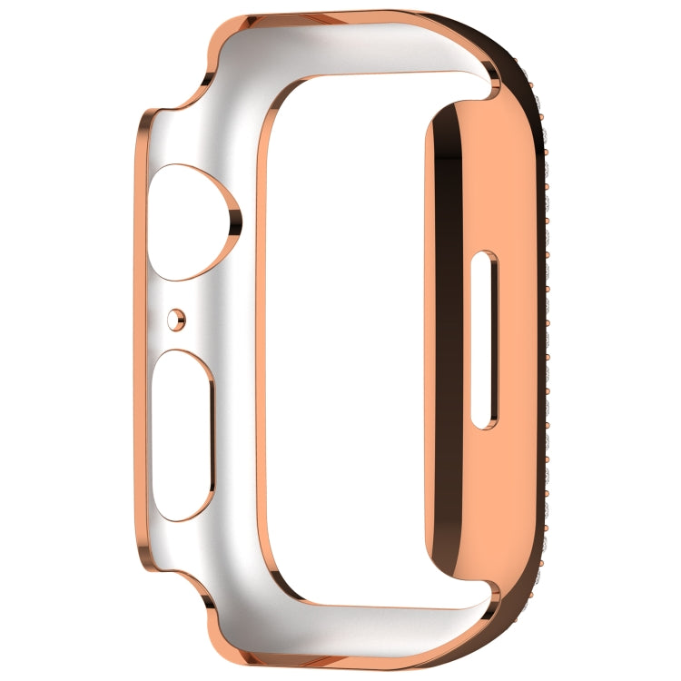 For Apple Watch Series 7 41mm Diamond Hollow PC Watch Case(Rose Gold) - free shipping - PMC TechLife - Order now!