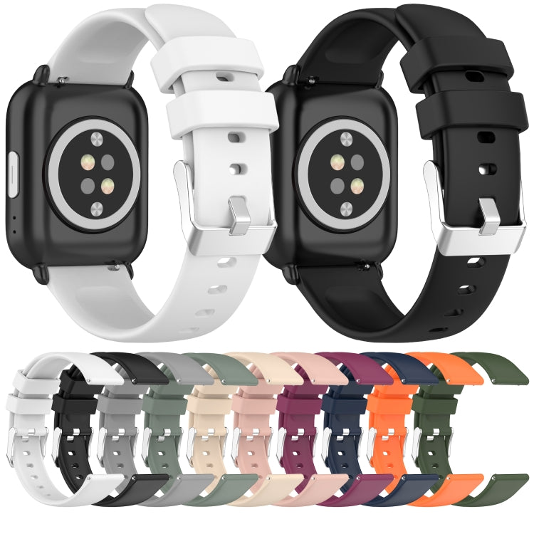 For Samsung Galaxy Watch Active 2 40mm 20mm Smooth Solid Color Silicone Watch Band(Black) - free shipping - PMC TechLife - Order now!