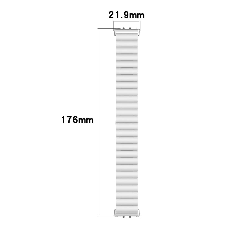 For Samsung Galaxy Fit 3 SM-R390 One Bead Stainless Steel Metal Watch Band(Black) - Watch Bands by PMC TechLife | Online Shopping South Africa | PMC TechLife | Buy Now Pay Later Mobicred