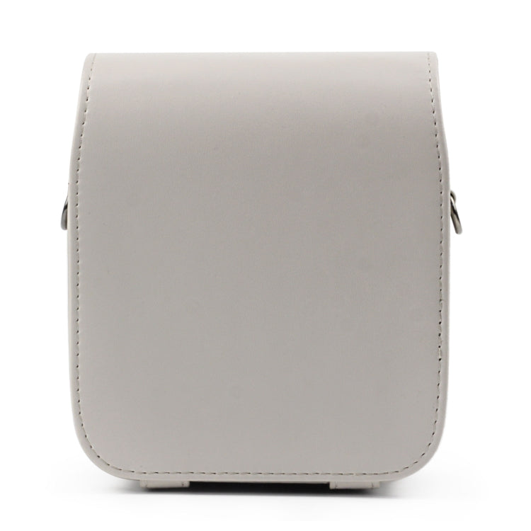 Full Body Camera PU Leather Case Bag with Strap for Fujifilm Instax Square SQ20(White) - Leather Bag by PMC TechLife | Online Shopping South Africa | PMC TechLife