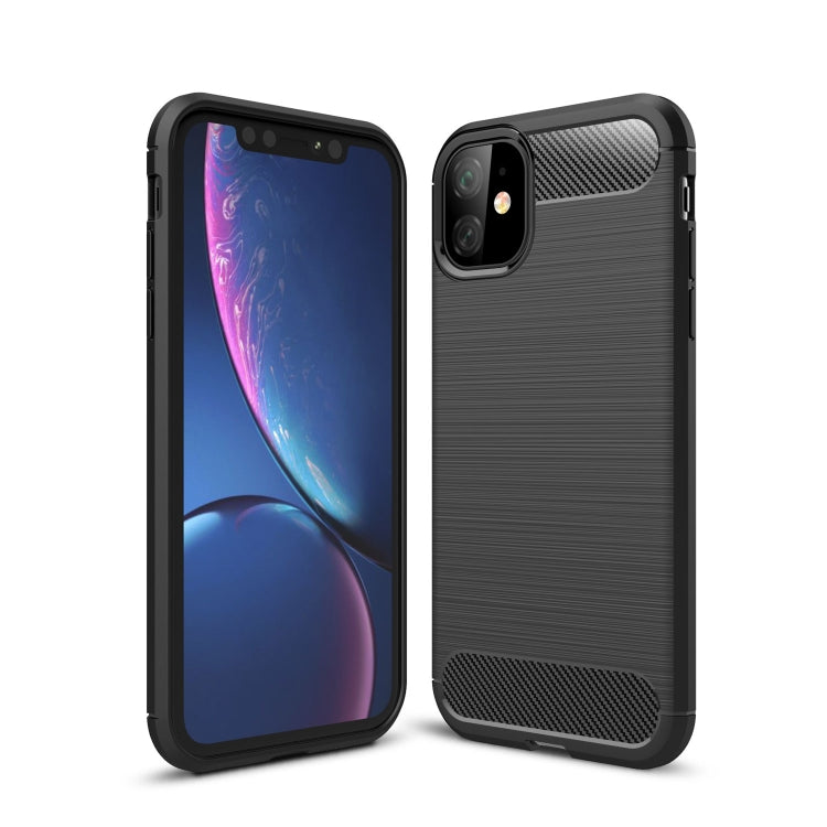 For iPhone 11 Brushed Texture Carbon Fiber TPU Case (Black) - free shipping - PMC TechLife - Order now!