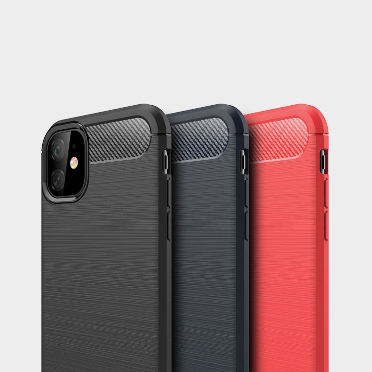 For iPhone 11 Brushed Texture Carbon Fiber TPU Case (Black) - free shipping - PMC TechLife - Order now!