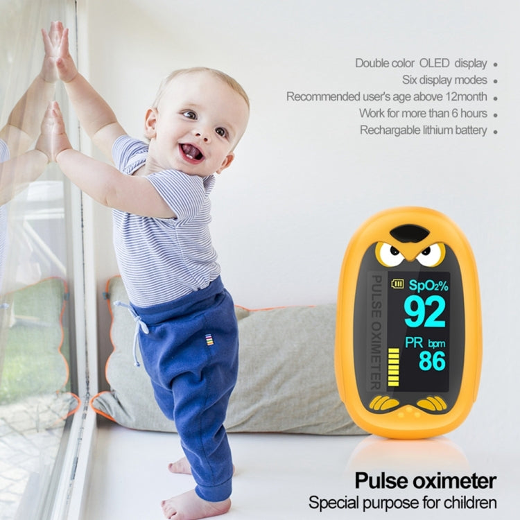 Pediatric Finger Pulse Oximeter Neonatal Blood Oxygen Children Kids Rechargeable USB Infant Blood Oxygen Monitor(Orange) - Finger Pulse Oximeter by PMC TechLife | Online Shopping South Africa | PMC TechLife | Buy Now Pay Later Mobicred
