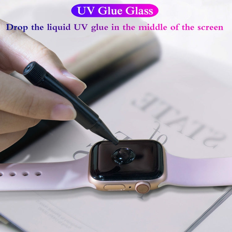 UV Liquid Curved Full Glue Full Screen Tempered Glass for Apple Watch Series 40mm - Watch Cases by PMC TechLife | Online Shopping South Africa | PMC TechLife | Buy Now Pay Later Mobicred