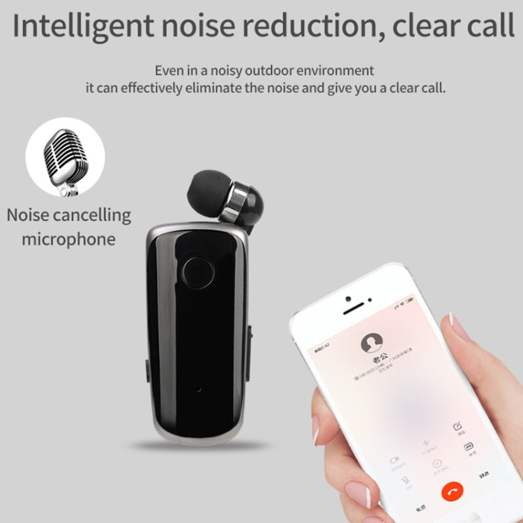 K39 Wireless Bluetooth Headset CSR DSP chip In-Ear Vibrating Alert Wear Clip Hands Free Earphone (Blue) - Bluetooth Earphone by PMC TechLife | Online Shopping South Africa | PMC TechLife