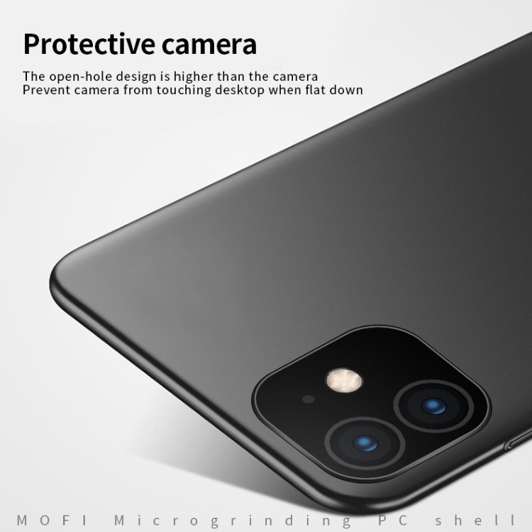 For iPhone 11 MOFI Frosted PC Ultra-thin Hard Case (Black) - iPhone 11 Cases by MOFI | Online Shopping South Africa | PMC TechLife | Buy Now Pay Later Mobicred