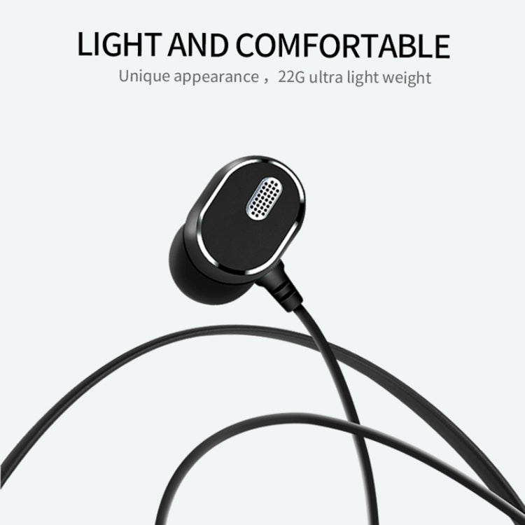 DM-22 Magnetic Bluetooth Earphone DM-22 Neckband Sport headset with Mic Wireless Handsfree Earphoness(White) - Neck-mounted Earphone by PMC TechLife | Online Shopping South Africa | PMC TechLife