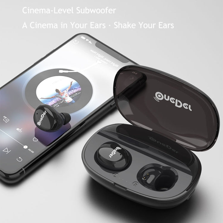 OneDer W12 Wireless Earphone with Waterproof IPX5 HD Stereo Sound TWS Bluetooth Earphone(Black) - free shipping - PMC TechLife - Order now!
