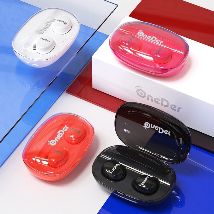 OneDer W12 Wireless Earphone with Waterproof IPX5 HD Stereo Sound TWS Bluetooth Earphone(Black) - free shipping - PMC TechLife - Order now!