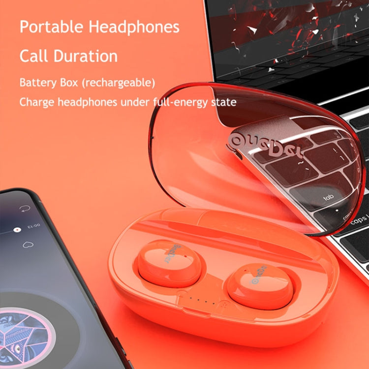 OneDer W12 Wireless Earphone with Waterproof IPX5 HD Stereo Sound TWS Bluetooth Earphone(Orange) - free shipping - PMC TechLife - Order now!