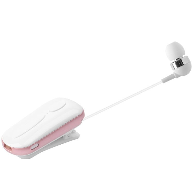 K36 Stereo Wireless Bluetooth Headset Calls Remind Vibration Wear Clip Driver Auriculares Earphone(Pink) - Bluetooth Earphone by PMC TechLife | Online Shopping South Africa | PMC TechLife