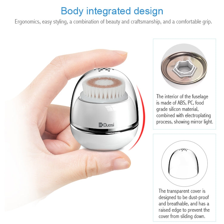 Duosi DY-103 USB Rechargeble Electric Facial Cleansing Brush Waterproof Face Deep Pore Cleaning Massager Exfoliator Oil Dirt Blackhead Remove - free shipping - PMC TechLife - Order now!