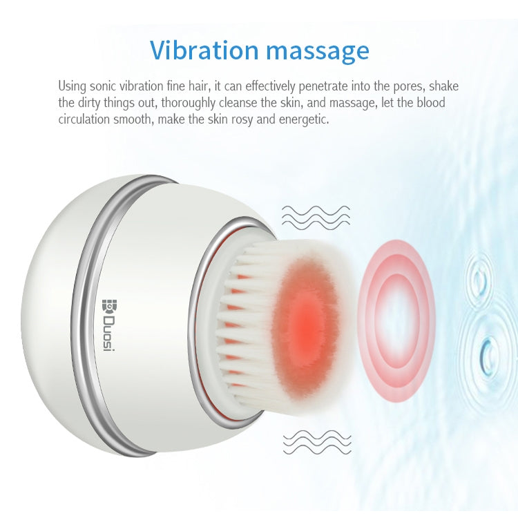 Duosi DY-103 USB Rechargeble Electric Facial Cleansing Brush Waterproof Face Deep Pore Cleaning Massager Exfoliator Oil Dirt Blackhead Remove - free shipping - PMC TechLife - Order now!