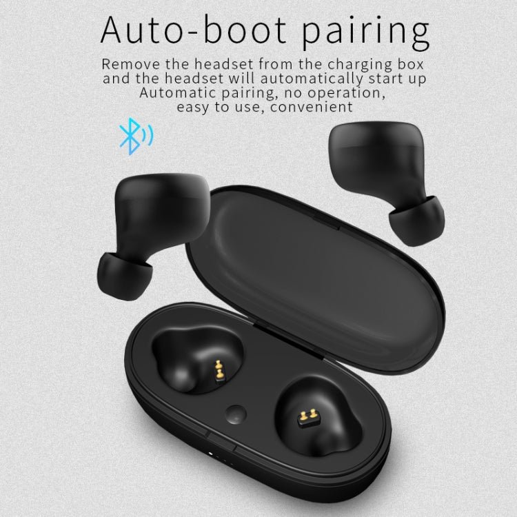 TWS-A1 TWS Bluetooth 5.0 Mini Invisible Sports Music Earphone with Charging Box & Microphone (White) - TWS Earphone by PMC TechLife | Online Shopping South Africa | PMC TechLife