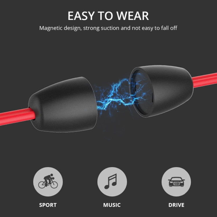 BT315 Sport Bluetooth Headset Wireless Stereo Earphone Bluetooth 4.1 Earpiece With Mic Sport Bass Magnetic Necklace Earpiece(Pink) - Sport Earphone by PMC TechLife | Online Shopping South Africa | PMC TechLife