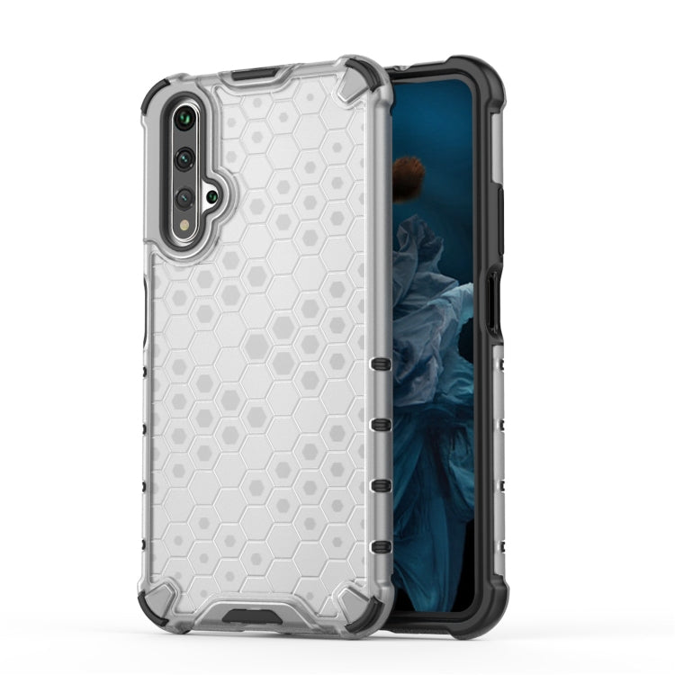 For Huawei Nova 5T Shockproof Honeycomb PC + TPU Case(White) - free shipping - PMC TechLife - Order now!