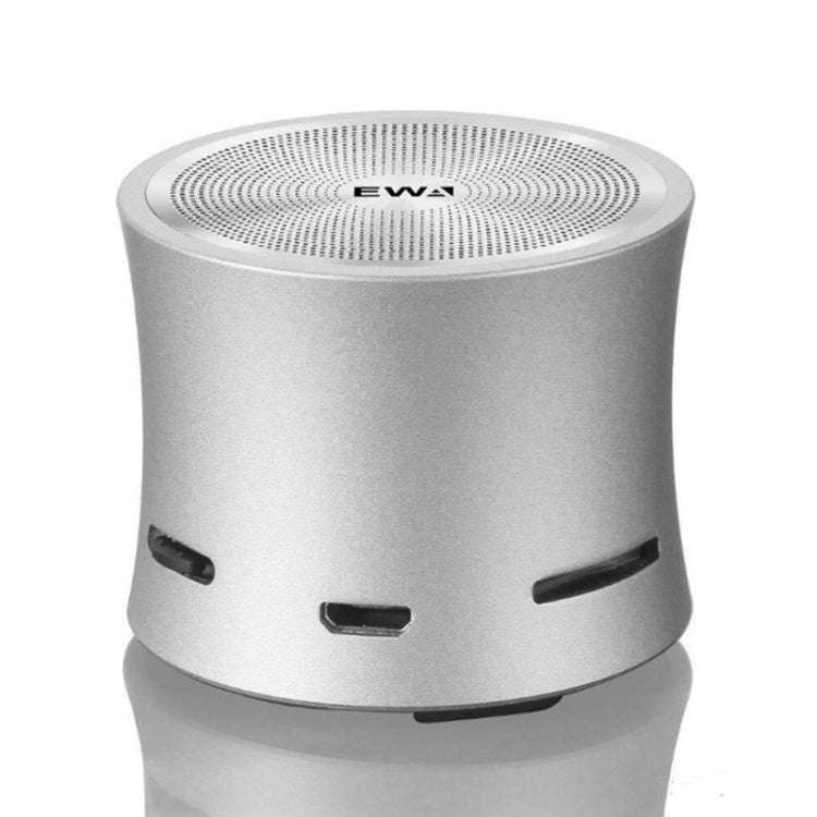 EWA A104 Bluetooth Speaker MP3 Player Portable Speaker Metallic USB Input MP3 Player Stereo Multimedia Speaker(Silver) - Mini Speaker by EWA | Online Shopping South Africa | PMC TechLife | Buy Now Pay Later Mobicred