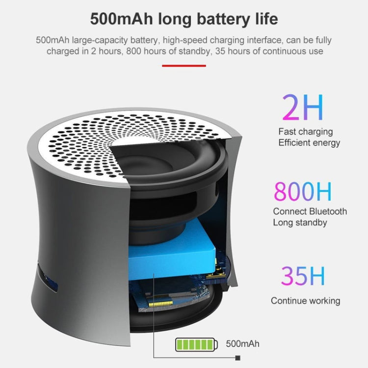 EWA A104 Bluetooth Speaker MP3 Player Portable Speaker Metallic USB Input MP3 Player Stereo Multimedia Speaker(Silver) - Mini Speaker by EWA | Online Shopping South Africa | PMC TechLife | Buy Now Pay Later Mobicred