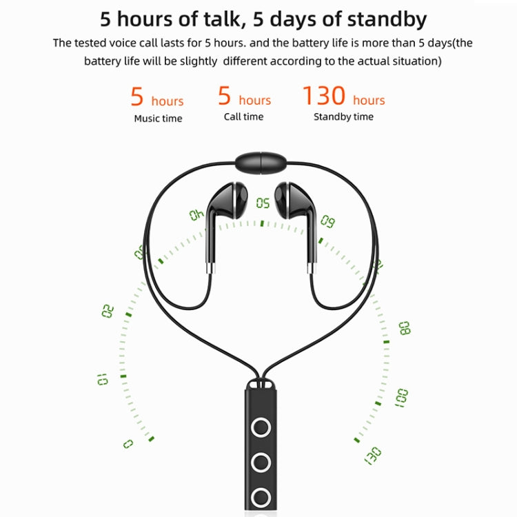BT313 Magnetic Earbuds Sport Wireless Headphone Handsfree bluetooth HD Stereo Bass Headsets with Mic(Black) - Sport Earphone by PMC TechLife | Online Shopping South Africa | PMC TechLife