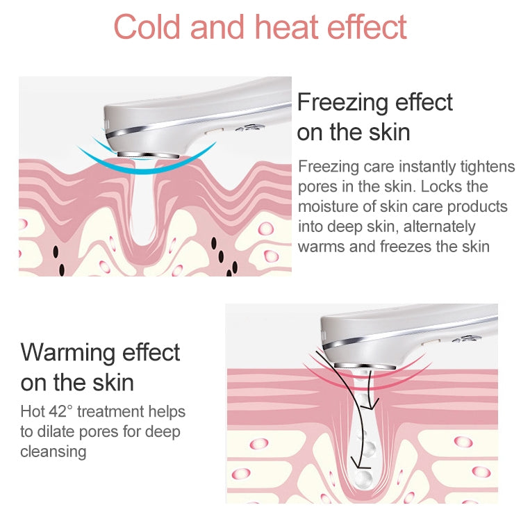 OFY-7901 Ultrasonic Cryotherapy Hot Cold Hammer Facial Lifting Vibration Massager Face Body Import Export Face Care Beauty Machine(White) - Beauty Instrument by PMC TechLife | Online Shopping South Africa | PMC TechLife | Buy Now Pay Later Mobicred