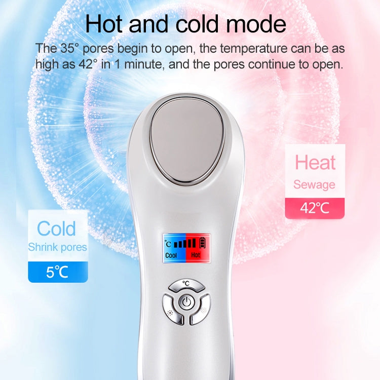 OFY-7901 Ultrasonic Cryotherapy Hot Cold Hammer Facial Lifting Vibration Massager Face Body Import Export Face Care Beauty Machine(White) - Beauty Instrument by PMC TechLife | Online Shopping South Africa | PMC TechLife | Buy Now Pay Later Mobicred